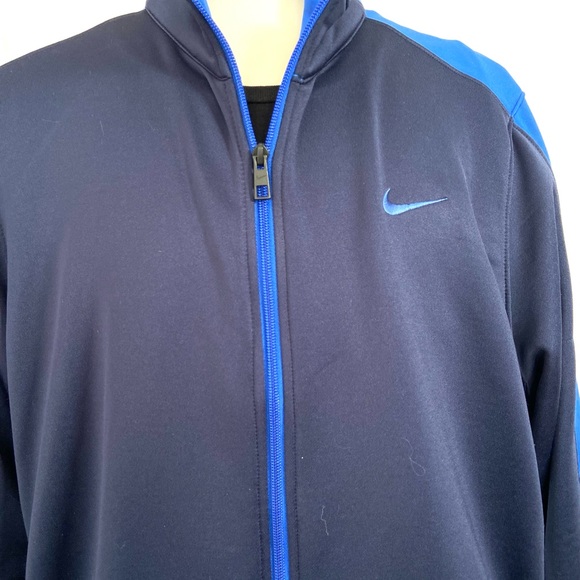 Nike Running Dri Fit Jacket Mens Size Large Blue Athletic Long Sleeve Zip Up - Picture 2 of 12